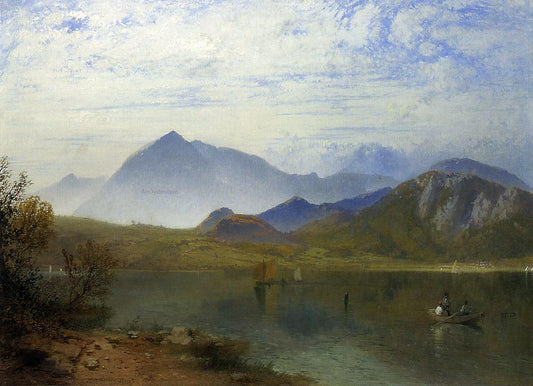  James Baker Pyne Coniston Water, Lake District - Hand Painted Oil Painting