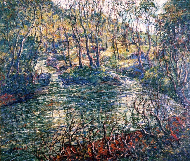 Ernest Lawson Connecticut Trout Stream - Hand Painted Oil Painting