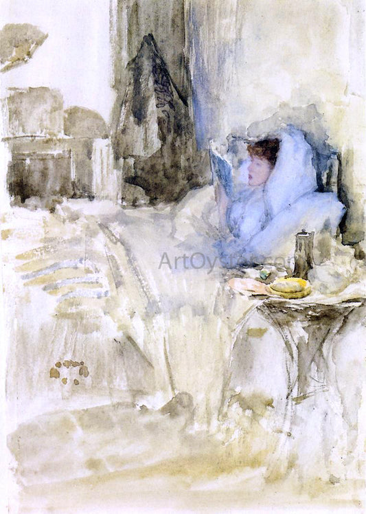  James McNeill Whistler Convalescent (also known as Petit Dejeuner; note in opal) - Hand Painted Oil Painting
