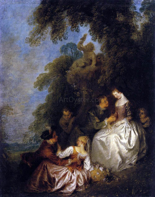  Jean Joseph Pater Conversation Galante - Hand Painted Oil Painting