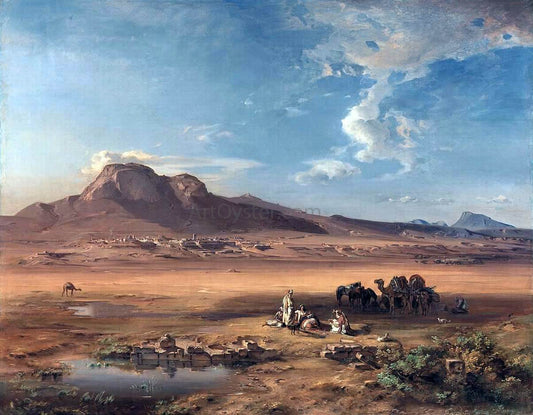  Carl Rottmann Corinth with Akrocorinth - Hand Painted Oil Painting