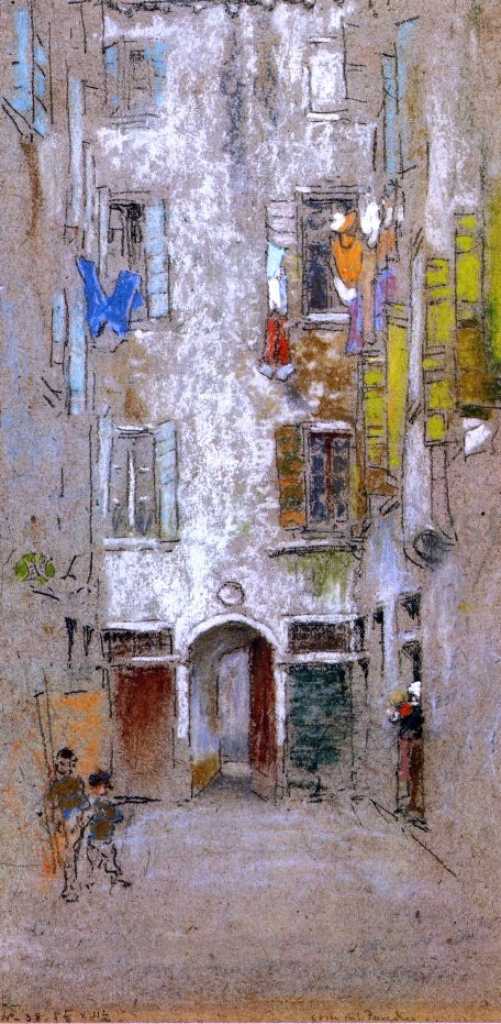  James McNeill Whistler Corte del Paradiso - Hand Painted Oil Painting