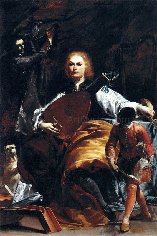  Giuseppe Maria Crespi Count Fulvio Grati - Hand Painted Oil Painting