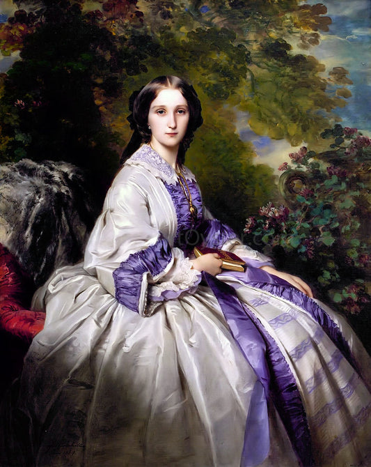  Franz Xavier Winterhalter Countess Alexander Nikolaevitch Lamsdorff - Hand Painted Oil Painting