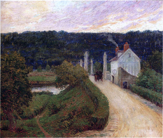  Henri Lebasque Country Road Bridge and Carriage - Hand Painted Oil Painting