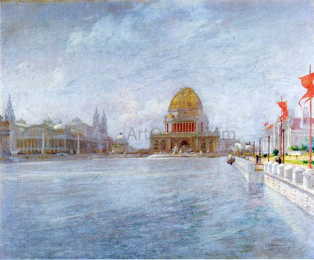  John Twachtman Court of Honor, World's Columbian Exposition - Hand Painted Oil Painting