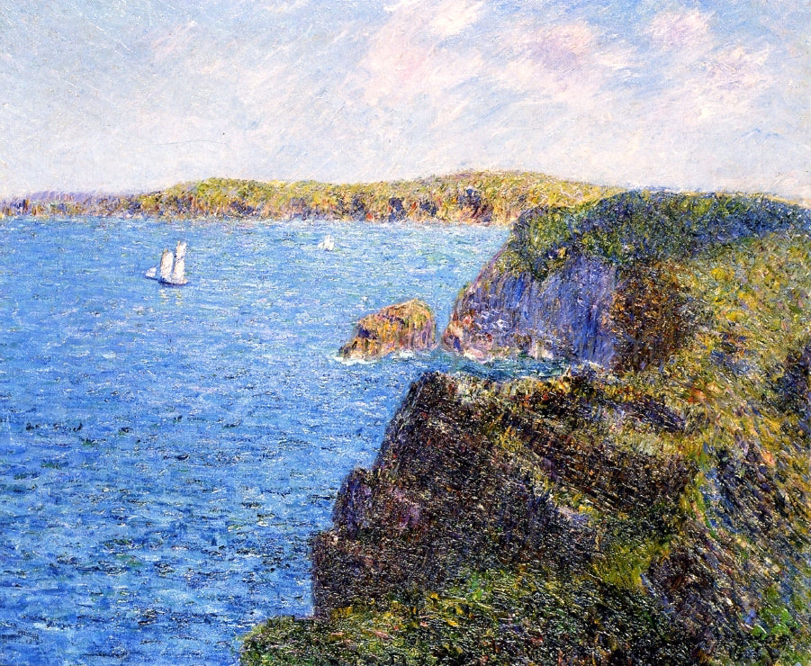  Gustave Loiseau Cove at Sevignes, Cap Frehel - Hand Painted Oil Painting
