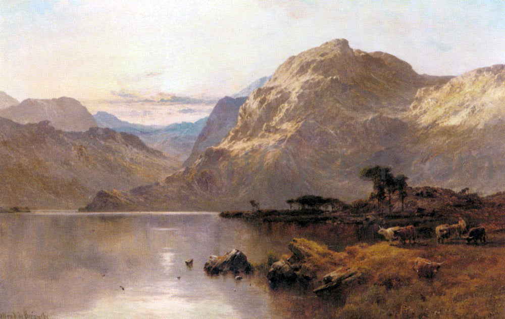  Senior Alfred De Breanski Crafnat, North Wales - Hand Painted Oil Painting
