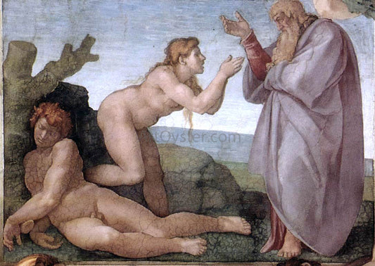  Michelangelo Buonarroti Creation of Eve - Hand Painted Oil Painting
