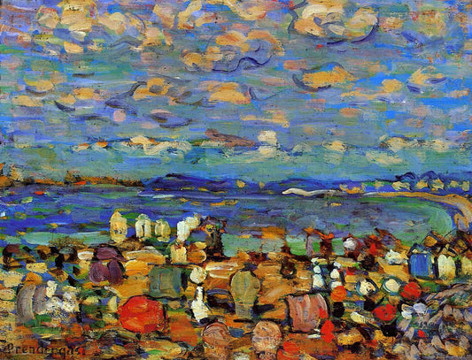  Maurice Prendergast Crescent Beach (also known as Crescent Beach, St. Malo) - Hand Painted Oil Painting