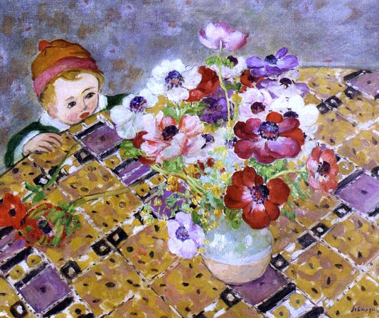  Henri Lebasque Curiosite (also known as Child in a Hat) - Hand Painted Oil Painting