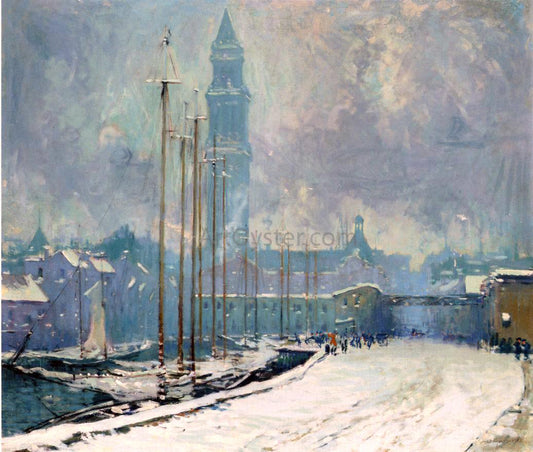  Arthur Clifton Goodwin Customs House Tower, T-Wharf - Hand Painted Oil Painting