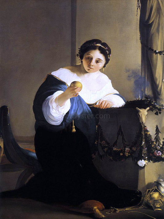  Paulus Bor Cydippe with Acontius's Apple - Hand Painted Oil Painting