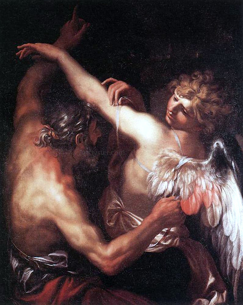  Domenico Piola Daedalus and Icarus - Hand Painted Oil Painting
