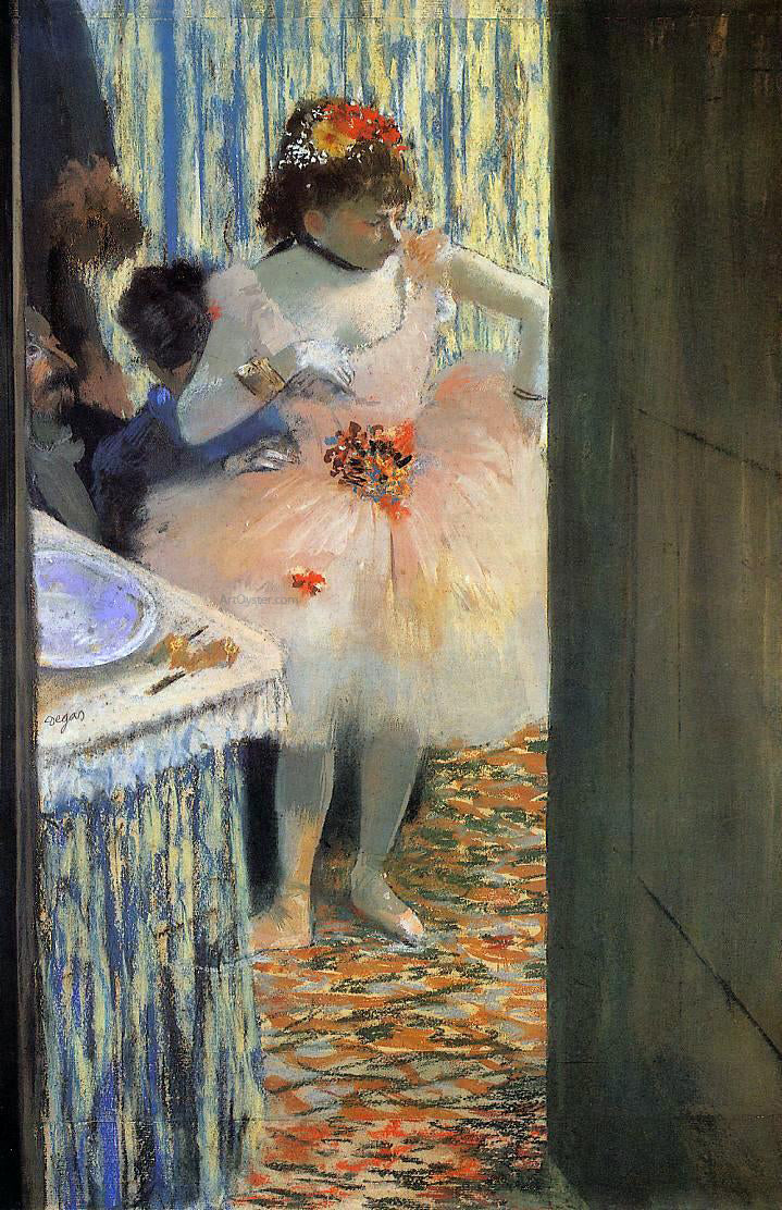  Edgar Degas Dancer in Her Dressing Room - Hand Painted Oil Painting