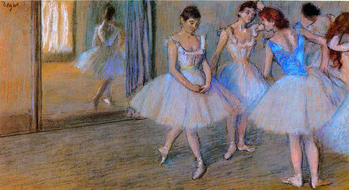  Edgar Degas Dancers in the Studio - Hand Painted Oil Painting