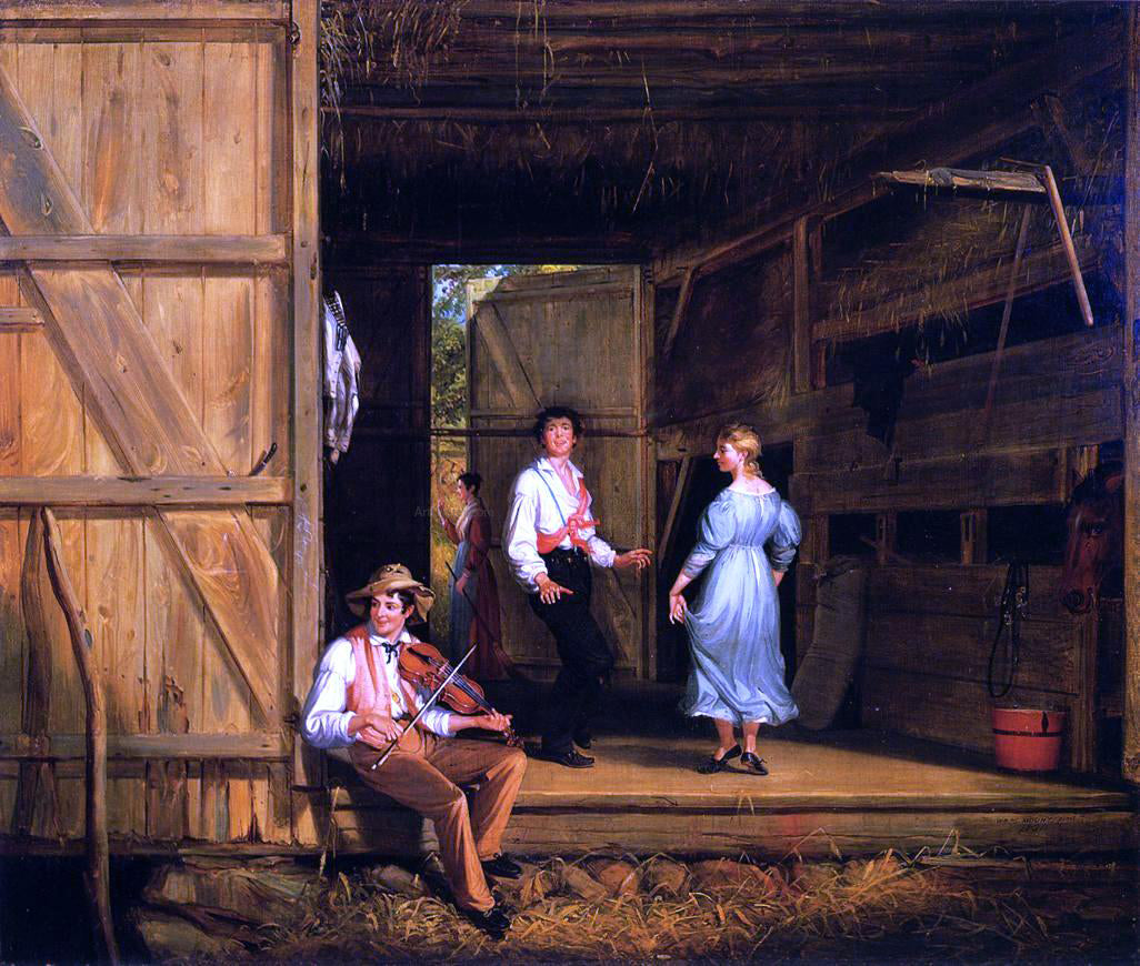  William Sidney Mount Dancing on the Barn Floor - Hand Painted Oil Painting
