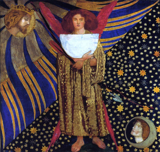  Dante Gabriel Rossetti Dantis Amor - Hand Painted Oil Painting