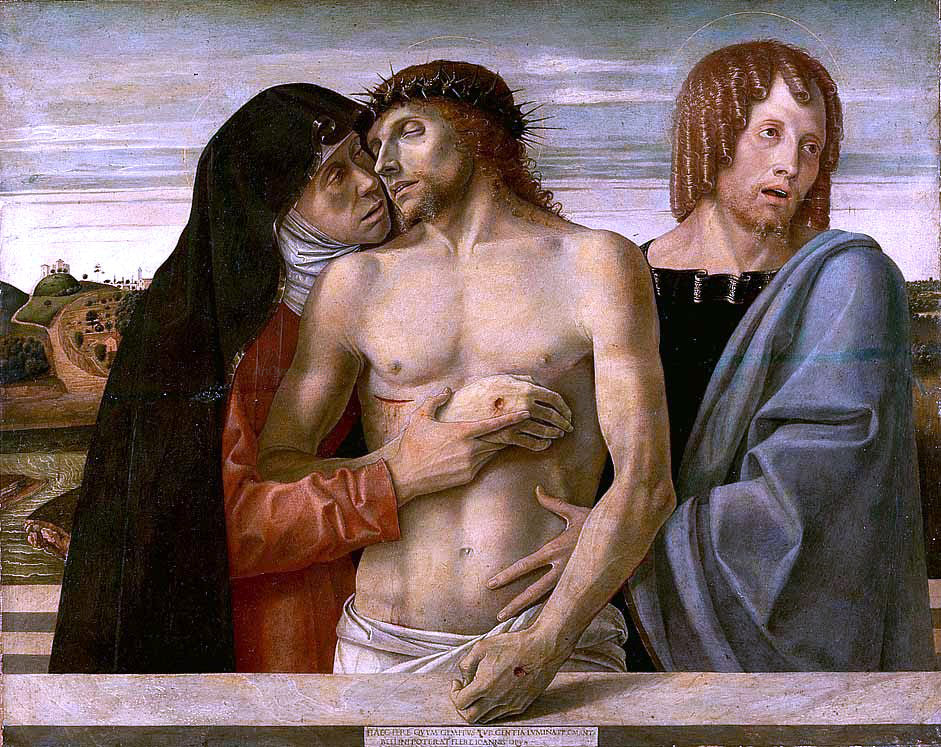  Giovanni Bellini Dead Christ Supported by the Madonna and St. John - Hand Painted Oil Painting