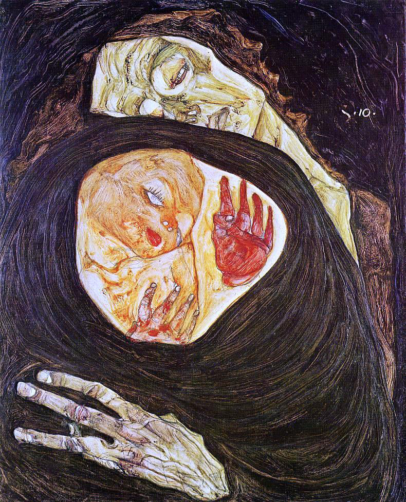  Egon Schiele Dead Mother - Hand Painted Oil Painting