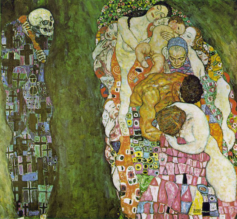  Gustav Klimt Death and Life - Hand Painted Oil Painting