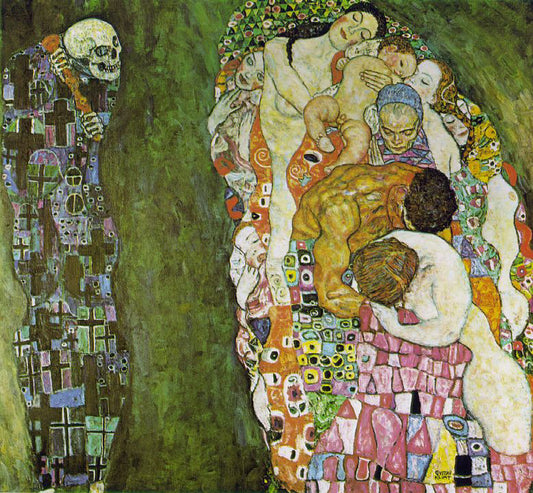  Gustav Klimt Death and Life - Hand Painted Oil Painting