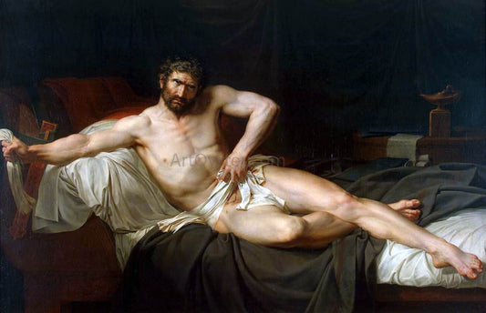  Guillaume Lethiere Death of Cato of Utica - Hand Painted Oil Painting