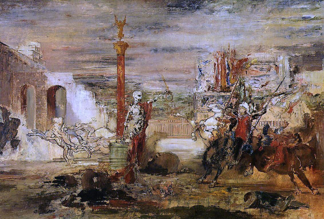  Gustave Moreau Death Offers the Crown to the Tornament Vircor - Hand Painted Oil Painting