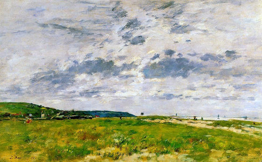  Eugene-Louis Boudin Deauville, the Dunes - Hand Painted Oil Painting