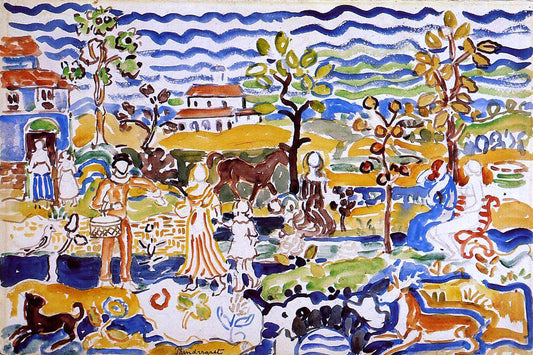  Maurice Prendergast Decorative Composition - Hand Painted Oil Painting