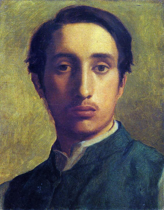  Edgar Degas Degas in a Green Jacket - Hand Painted Oil Painting