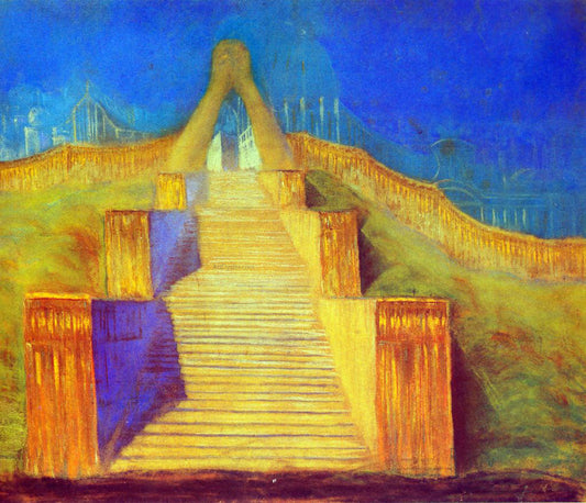  Mikalojus Ciurlionis Deluge I - Hand Painted Oil Painting