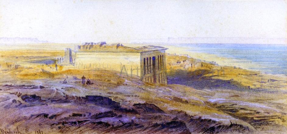 Edward Lear Denderah on the Nile - Hand Painted Oil Painting