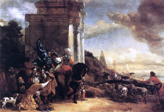  Jan Baptist Weenix Departure of an Oriental Entourage - Hand Painted Oil Painting