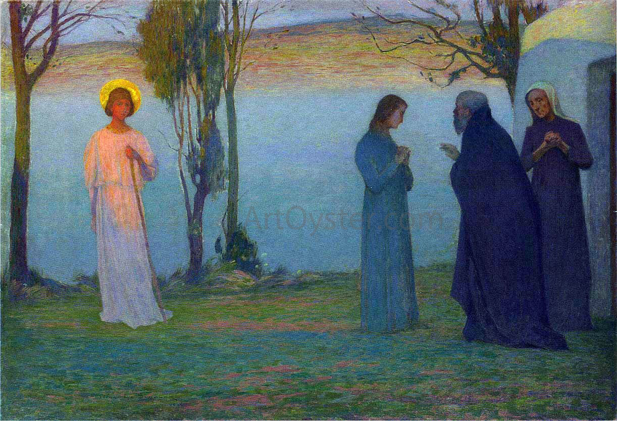  Henri Le Sidaner Departure of Tobie - Hand Painted Oil Painting