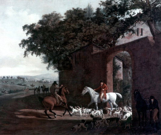  Jacques-Laurent Agasse Departure to the Hunt - Hand Painted Oil Painting