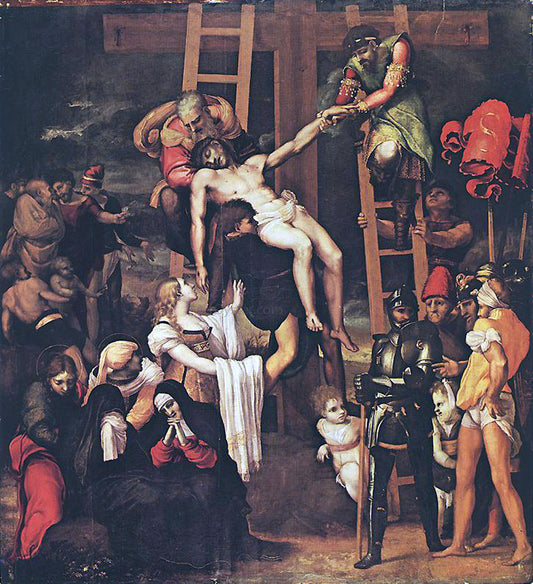 Pedro Machuca Deposition - Hand Painted Oil Painting
