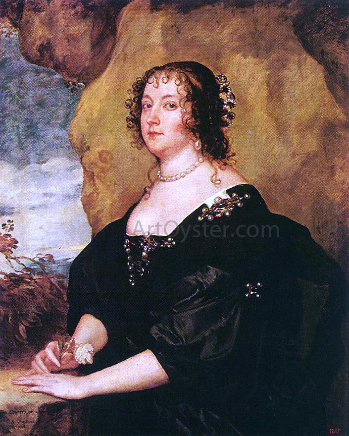  Sir Antony Van Dyck Diana Cecil, Countess of Oxford - Hand Painted Oil Painting