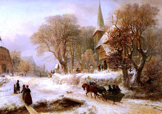  Hermann Kauffmann Die Hammer Kirche - Hand Painted Oil Painting