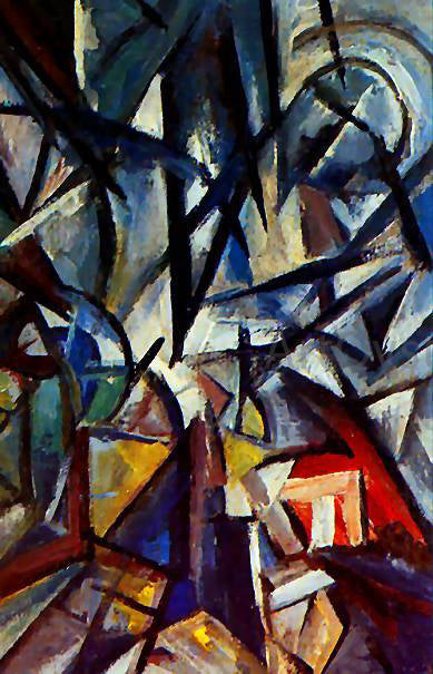  Olga Rozanova Disjunction of Forms - Hand Painted Oil Painting