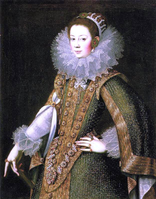  Rodrigo De Villandandro Dona Juana de Salinas - Hand Painted Oil Painting