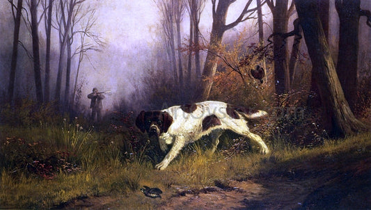  Edmond H Osthaus Dog with Hunter - Hand Painted Oil Painting