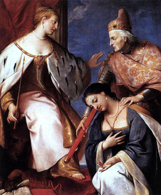  Gregorio Lazzarini Doge Morosini Offers the Reconquered Morea to Venice - Hand Painted Oil Painting