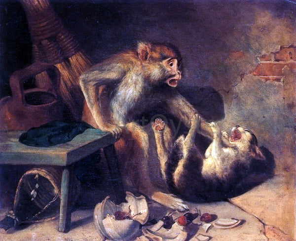  William Holbrook Beard Domestic Squabble - Hand Painted Oil Painting