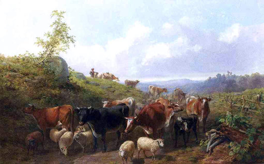  Arthur Fitzwilliam Tait Down the Road in Franklin County New York - Hand Painted Oil Painting