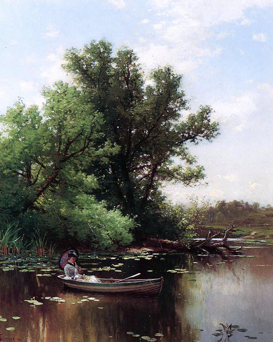  Alfred Thompson Bricher Drifting - Hand Painted Oil Painting