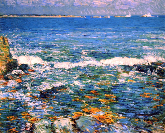 Frederick Childe Hassam Duck Island from Appledore - Hand Painted Oil Painting