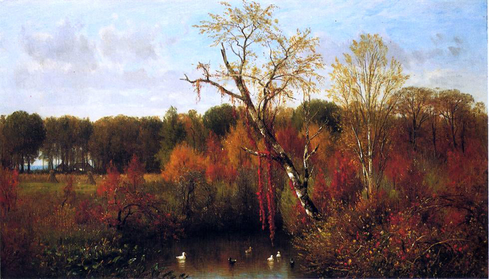  Thomas Worthington Whittredge The Duck Pond - Hand Painted Oil Painting