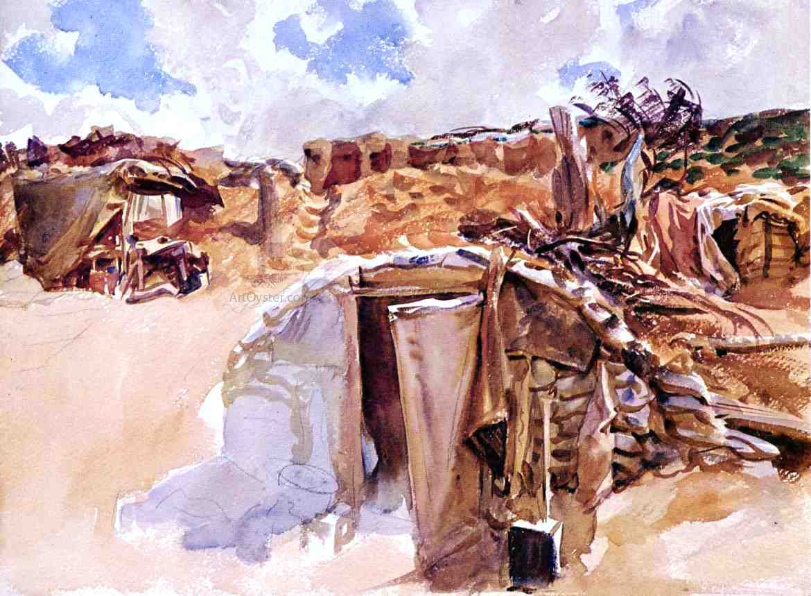  John Singer Sargent Dugout - Hand Painted Oil Painting