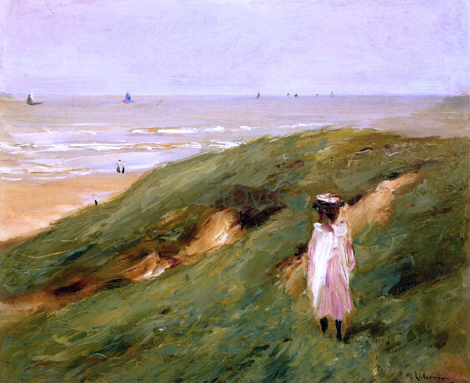  Max Liebermann Dune near Nordwijk with Child (also known as Dune bei Nordwijk mit Kind) - Hand Painted Oil Painting